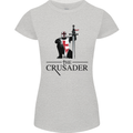 The Cusader Knights Templar St Georges Day Womens Petite Cut T-Shirt Sports Grey