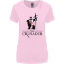 The Cusader Knights Templar St Georges Day Womens Wider Cut T-Shirt Light Pink