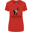 The Cusader Knights Templar St Georges Day Womens Wider Cut T-Shirt Red