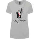 The Cusader Knights Templar St Georges Day Womens Wider Cut T-Shirt Sports Grey