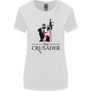 The Cusader Knights Templar St Georges Day Womens Wider Cut T-Shirt White