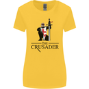 The Cusader Knights Templar St Georges Day Womens Wider Cut T-Shirt Yellow