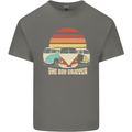 The Day Tripper Campervan Caravanning Mens Cotton T-Shirt Tee Top Charcoal