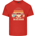The Day Tripper Campervan Caravanning Mens Cotton T-Shirt Tee Top Red