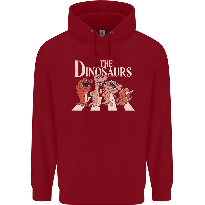The Dinosaurs Funny T-Rex Music Parody Childrens Kids Hoodie Red