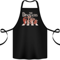 The Dinosaurs Funny T-Rex Music Parody Cotton Apron 100% Organic Black