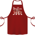 The Dinosaurs Funny T-Rex Music Parody Cotton Apron 100% Organic Maroon