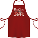 The Dinosaurs Funny T-Rex Music Parody Cotton Apron 100% Organic Maroon