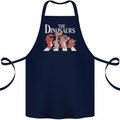 The Dinosaurs Funny T-Rex Music Parody Cotton Apron 100% Organic Navy Blue