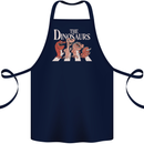 The Dinosaurs Funny T-Rex Music Parody Cotton Apron 100% Organic Navy Blue