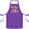 The Dinosaurs Funny T-Rex Music Parody Cotton Apron 100% Organic Purple