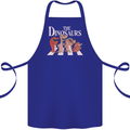 The Dinosaurs Funny T-Rex Music Parody Cotton Apron 100% Organic Royal Blue