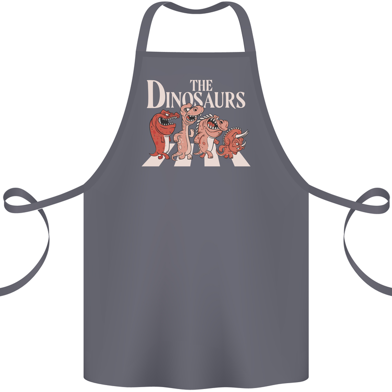 The Dinosaurs Funny T-Rex Music Parody Cotton Apron 100% Organic Steel