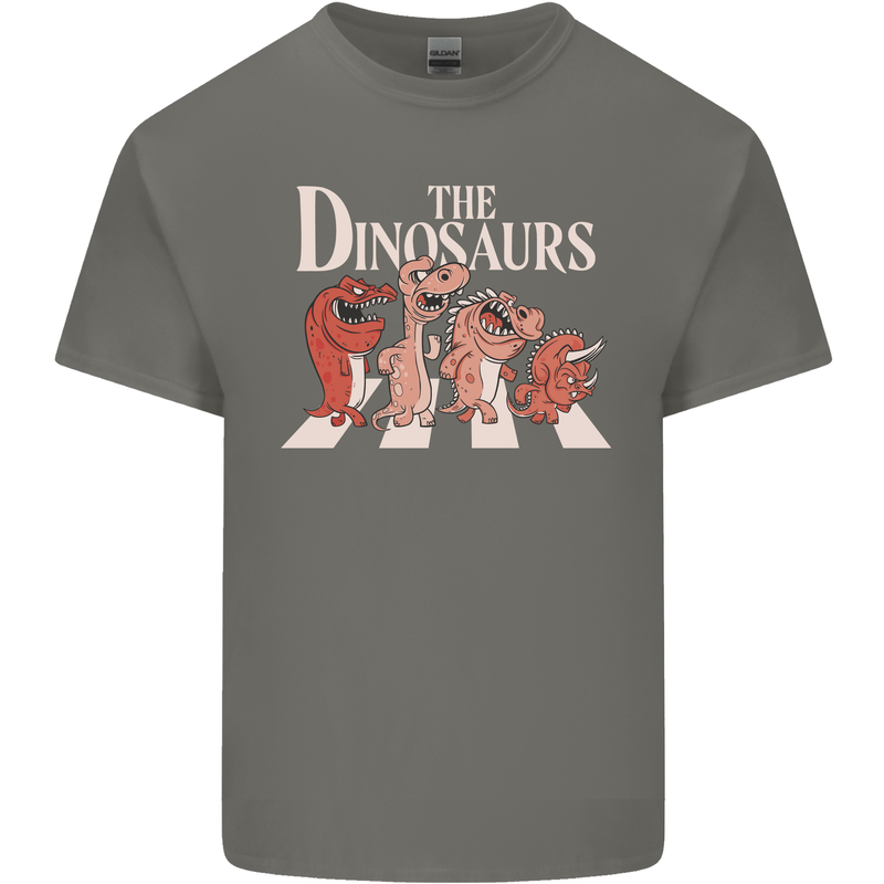 The Dinosaurs Funny T-Rex Music Parody Kids T-Shirt Childrens Charcoal