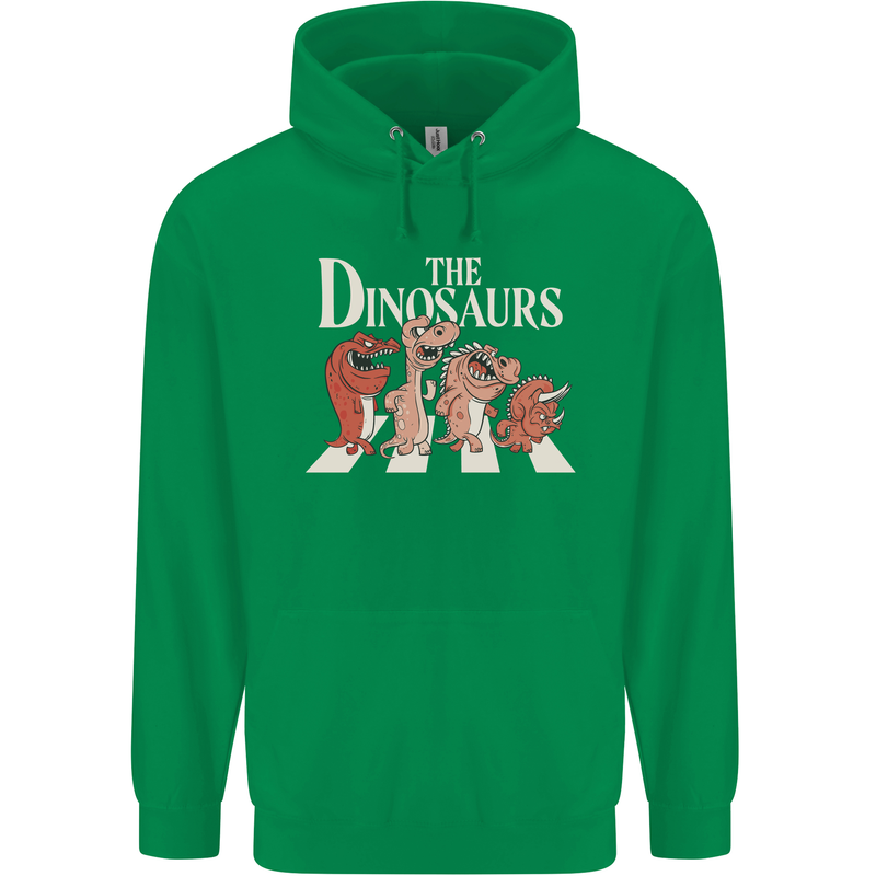 The Dinosaurs Funny T-Rex Music Parody Mens 80% Cotton Hoodie Irish Green