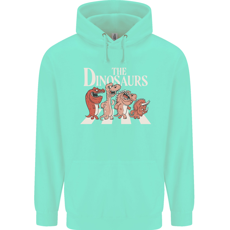 The Dinosaurs Funny T-Rex Music Parody Mens 80% Cotton Hoodie Peppermint