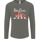 The Dinosaurs Funny T-Rex Music Parody Mens Long Sleeve T-Shirt Charcoal