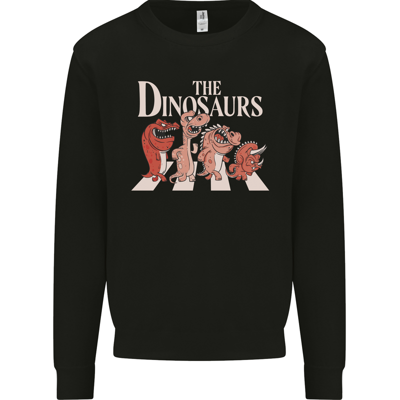 The Dinosaurs Funny T-Rex Music Parody Mens Sweatshirt Jumper Black