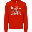 The Dinosaurs Funny T-Rex Music Parody Mens Sweatshirt Jumper Bright Red