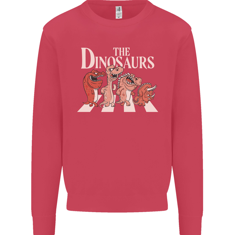 The Dinosaurs Funny T-Rex Music Parody Mens Sweatshirt Jumper Heliconia