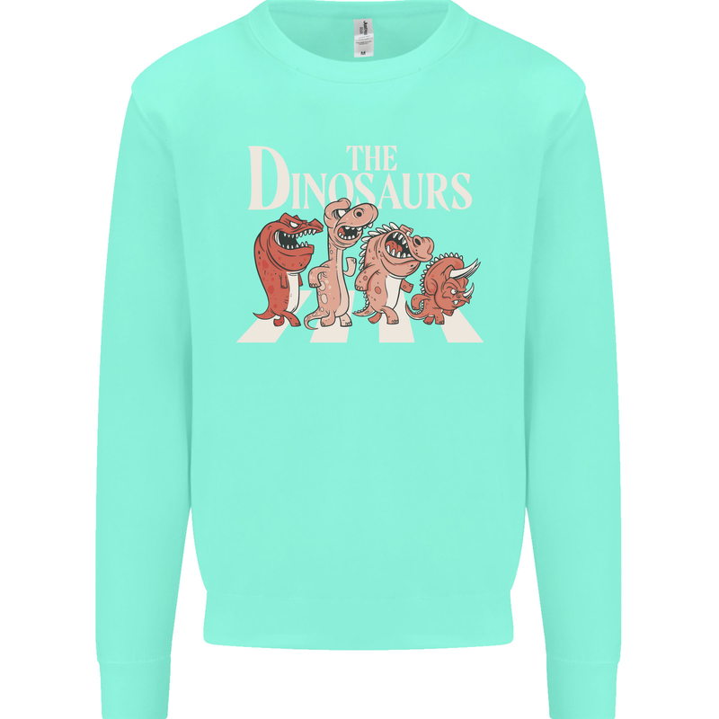 The Dinosaurs Funny T-Rex Music Parody Mens Sweatshirt Jumper Peppermint