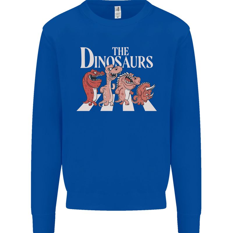 The Dinosaurs Funny T-Rex Music Parody Mens Sweatshirt Jumper Royal Blue