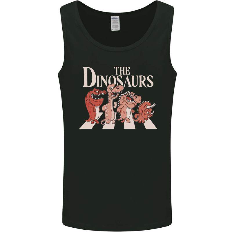 The Dinosaurs Funny T-Rex Music Parody Mens Vest Tank Top Black
