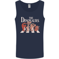 The Dinosaurs Funny T-Rex Music Parody Mens Vest Tank Top Navy Blue