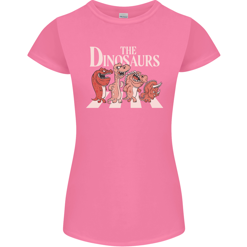 The Dinosaurs Funny T-Rex Music Parody Womens Petite Cut T-Shirt Azalea