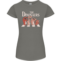 The Dinosaurs Funny T-Rex Music Parody Womens Petite Cut T-Shirt Charcoal
