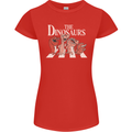 The Dinosaurs Funny T-Rex Music Parody Womens Petite Cut T-Shirt Red