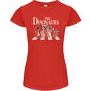 The Dinosaurs Funny T-Rex Music Parody Womens Petite Cut T-Shirt Red
