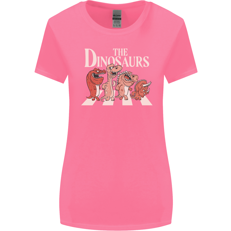 The Dinosaurs Funny T-Rex Music Parody Womens Wider Cut T-Shirt Azalea
