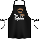The Dog Father Funny Fathers Day Dad Daddy Cotton Apron 100% Organic Black