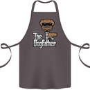 The Dog Father Funny Fathers Day Dad Daddy Cotton Apron 100% Organic Dark Grey