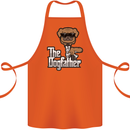 The Dog Father Funny Fathers Day Dad Daddy Cotton Apron 100% Organic Orange