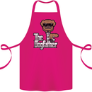 The Dog Father Funny Fathers Day Dad Daddy Cotton Apron 100% Organic Pink