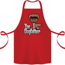 The Dog Father Funny Fathers Day Dad Daddy Cotton Apron 100% Organic Red