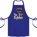 The Dog Father Funny Fathers Day Dad Daddy Cotton Apron 100% Organic Royal Blue