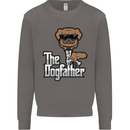 The Dog Father Funny Fathers Day Dad Daddy Mens Sweatshirt Jumper Charcoal