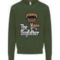 The Dog Father Funny Fathers Day Dad Daddy Mens Sweatshirt Jumper Forest Green