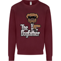 The Dog Father Funny Fathers Day Dad Daddy Mens Sweatshirt Jumper Maroon