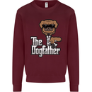 The Dog Father Funny Fathers Day Dad Daddy Mens Sweatshirt Jumper Maroon