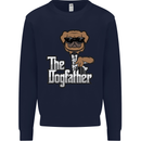 The Dog Father Funny Fathers Day Dad Daddy Mens Sweatshirt Jumper Navy Blue