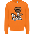 The Dog Father Funny Fathers Day Dad Daddy Mens Sweatshirt Jumper Orange
