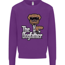 The Dog Father Funny Fathers Day Dad Daddy Mens Sweatshirt Jumper Purple