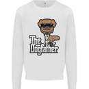 The Dog Father Funny Fathers Day Dad Daddy Mens Sweatshirt Jumper White