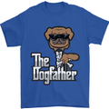 The Dog Father Funny Fathers Day Dad Daddy Mens T-Shirt Cotton Gildan Royal Blue