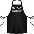 The Dopefather Funny Weed Drugs Cannabis Cotton Apron 100% Organic Black
