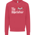 The Dopefather Funny Weed Drugs Cannabis Mens Sweatshirt Jumper Heliconia